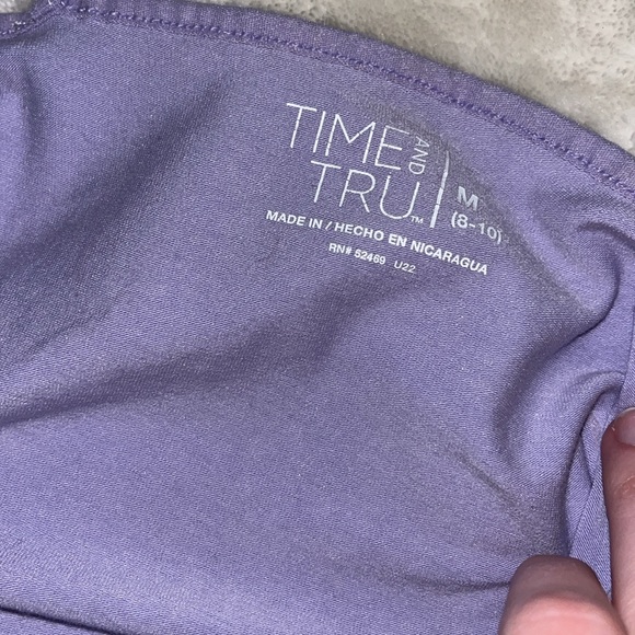 Brown one from gap and a size small. Purple one is time and tru size medium. - Picture 5 of 5